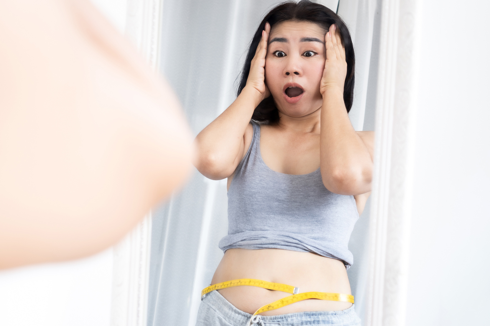 Woman Shocked with Weight Gain